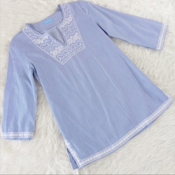 J. McLaughlin Tops - J. McLaughlin embroidered tunic top